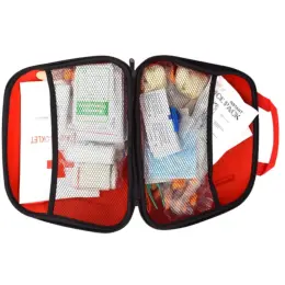 Home and Office First Aid Kit Case Open Flat